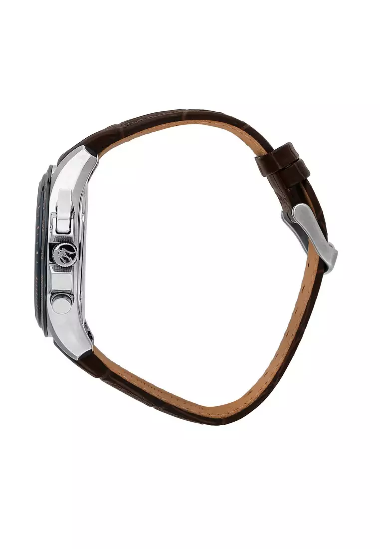 Online Exclusive Maserati Traguardo 45mm Brown Leather Men's Chronograph Quartz Watch R8871612037