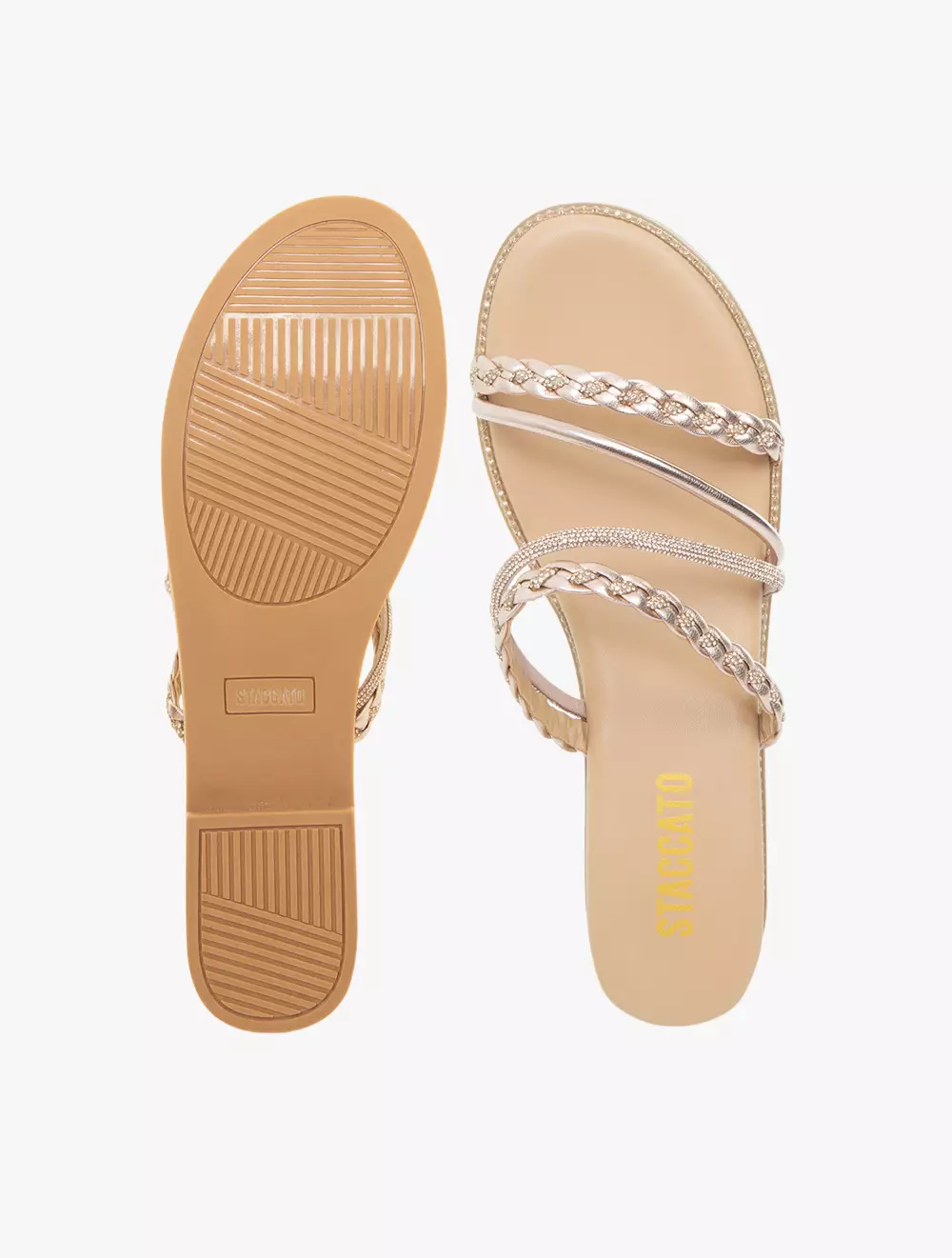 Staccato Women's 26501-CH0 Sandals - Champagne