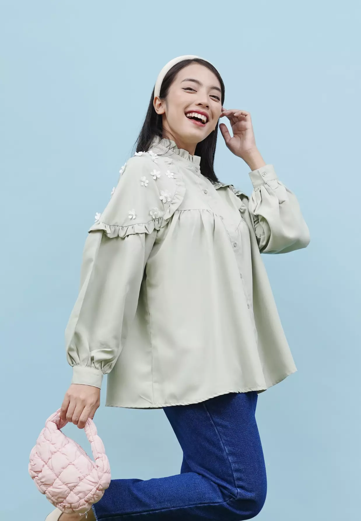 Kalisha Blouse - Sage