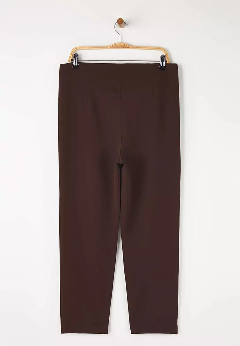 Plus Size Cigarette Trousers