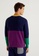 United Colors of Benetton purple Color block sweater E0CA0AA168091BGS_2