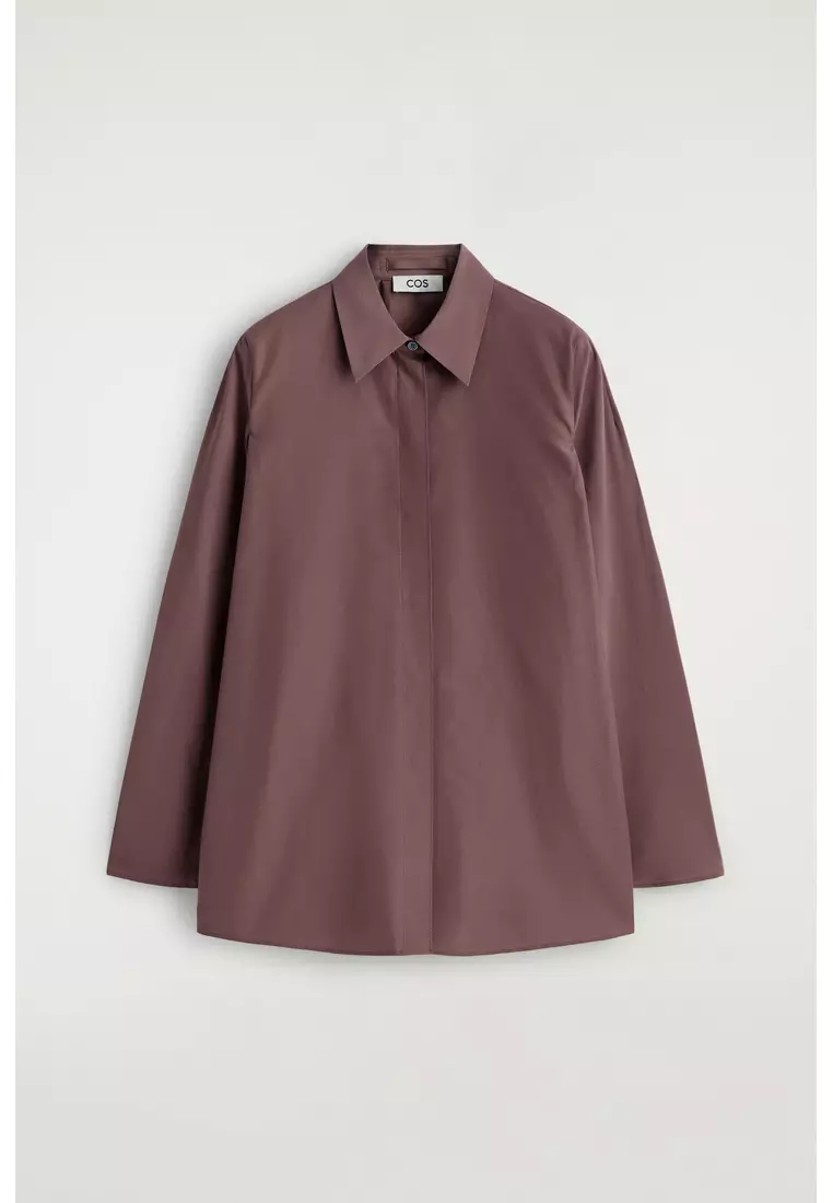 ROUNDED COTTON-SILK SHIRT