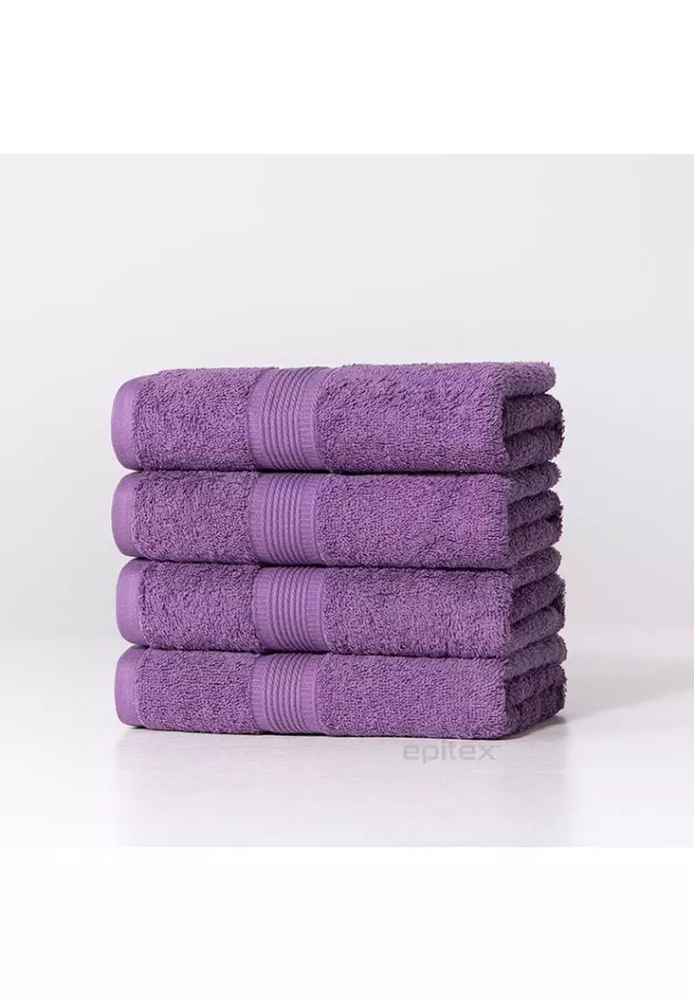 Bright top purple towels