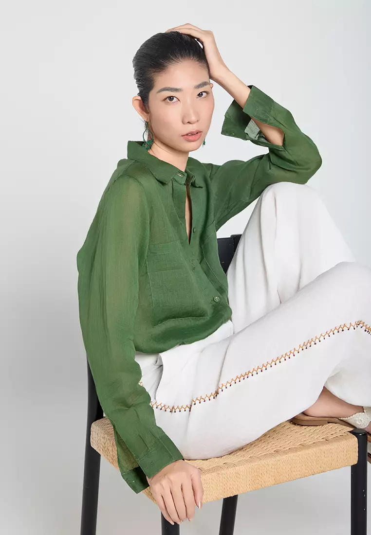 Casual Workwear Linen Shirt