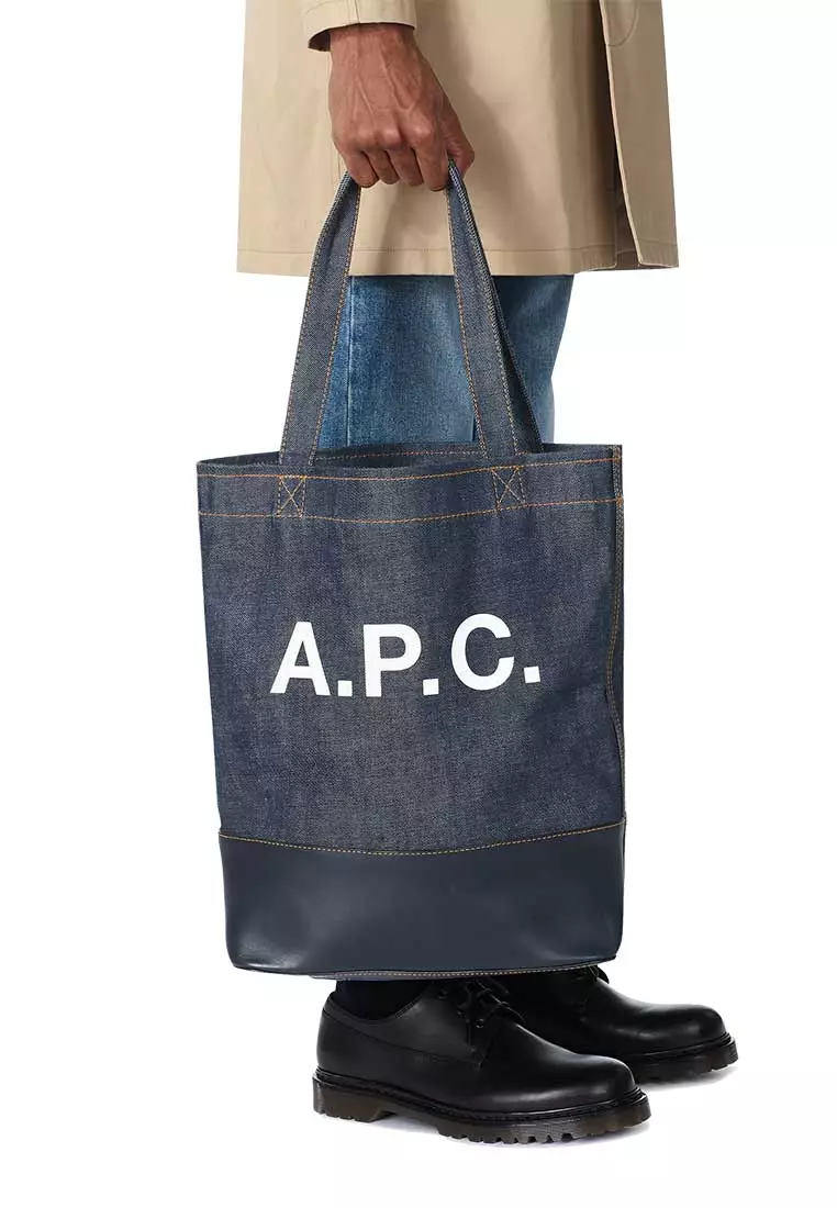 Buy A.p.c. Axel Unisex Tote Bag Dark Navy CODDP-M61444 2026 Online