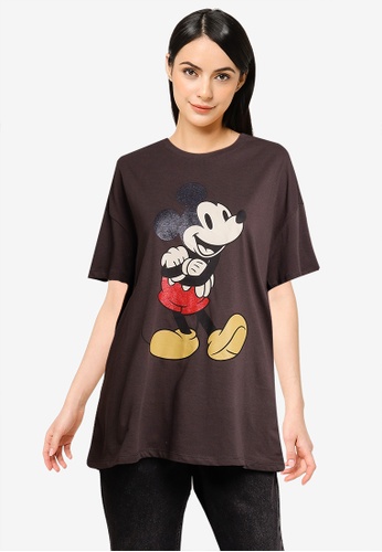 ONLY grey Disney Life Short Sleeves Mickey Tee 746FBAA156C730GS_1