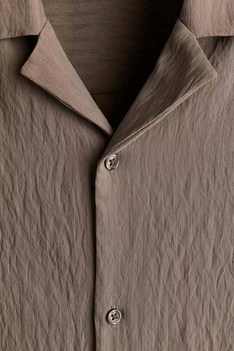 Loose Fit Crinkled resort shirt