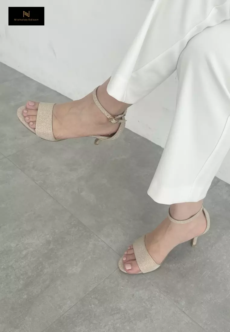 Nicholas Edison Heel Agra Light Gold