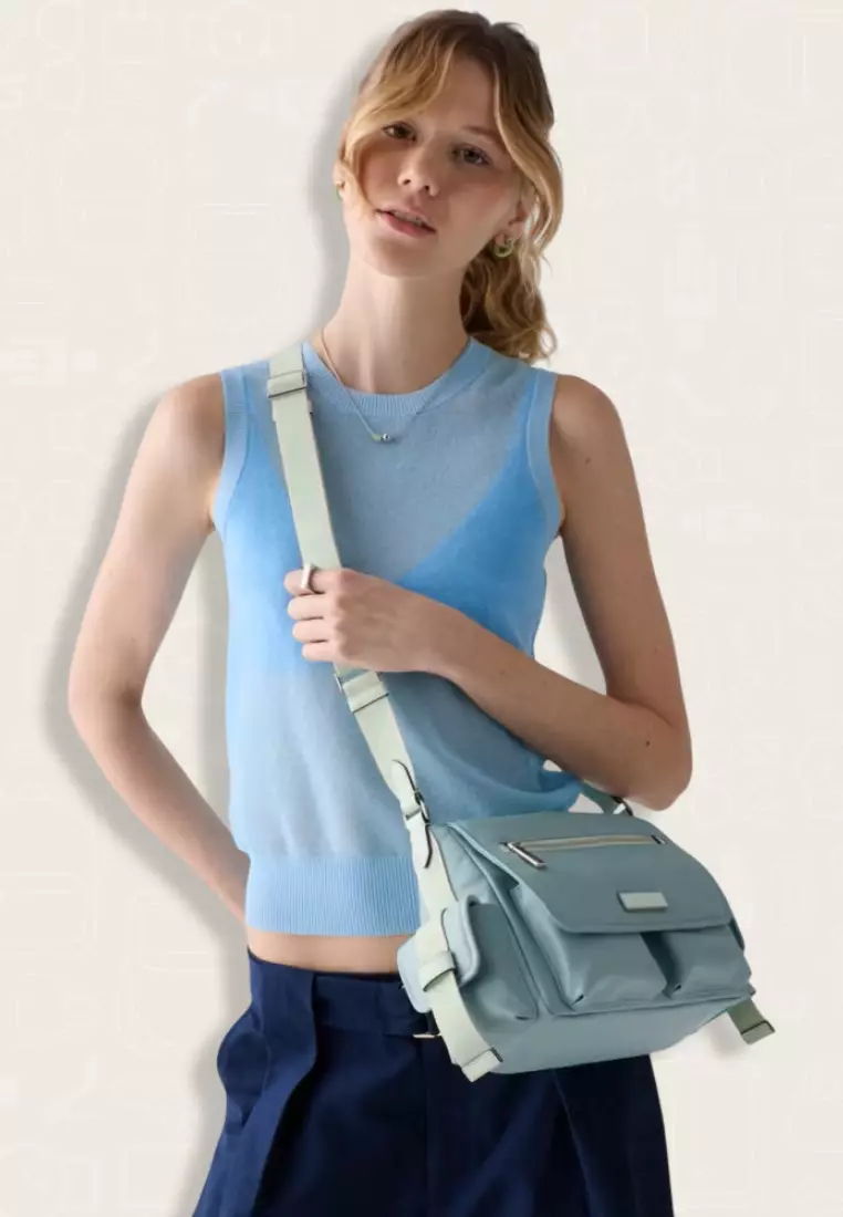 Kate Spade Carter Ksnyl Cargo Messenger Bag Black