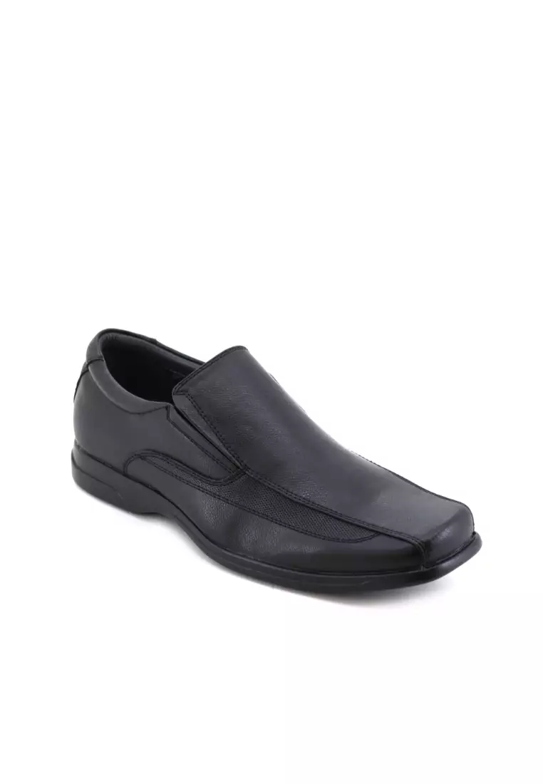 Bata shoes leather store black