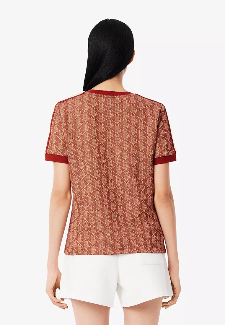 Slim Fit Monogram Jacquard T-shirt