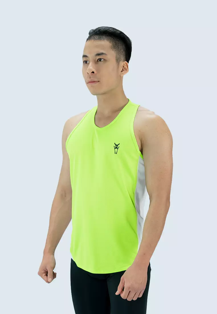 Amnig Men Legerity Running Singlet (Yellow)