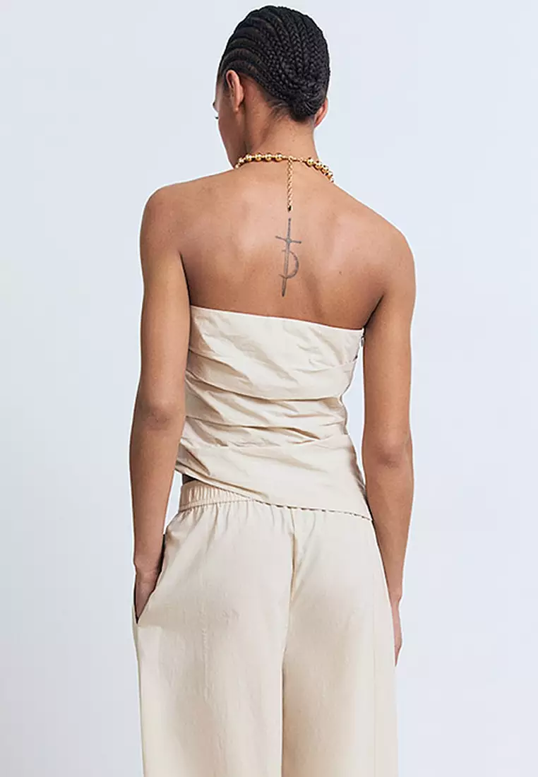 Asymmetrical Strapless Top