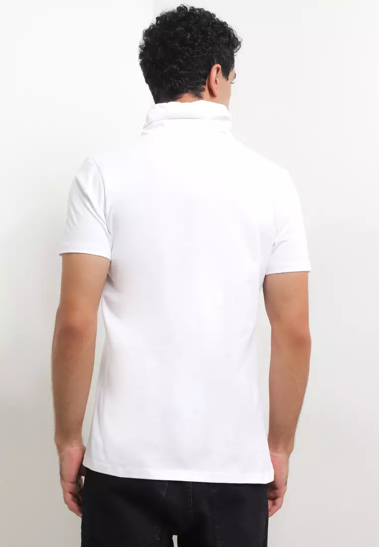 Ryusei Kaos Turtleneck Pria Nandito Shin CMB White