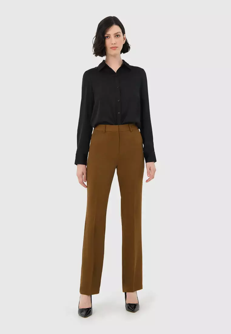 Priscila Mid Rise Cigarette Trousers