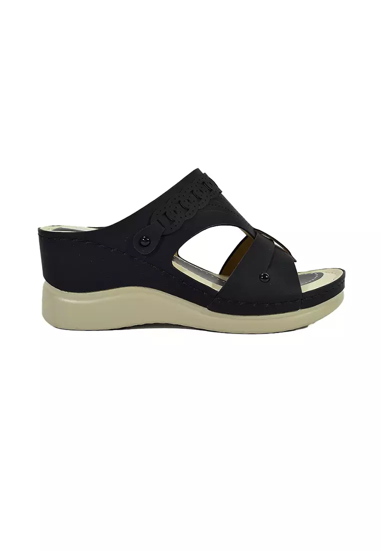 Discount on Mario D' boro Runway  shoes - SKU: Women's Wedge Sandals LX 27413 Black C56