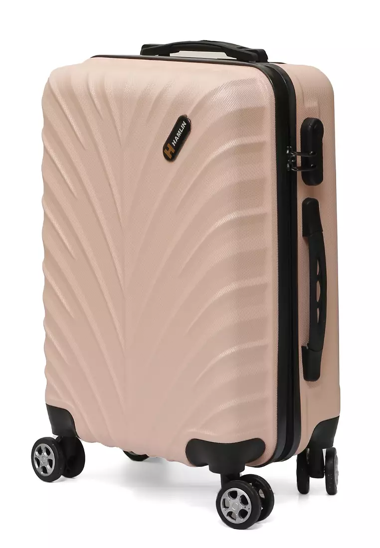 Carlton Tas Koper Hardcase Unisex Size 20Inch Suitcase Combination Lock Large Compartment Material ABS+PVC Coated ORIGINAL - Light Coral