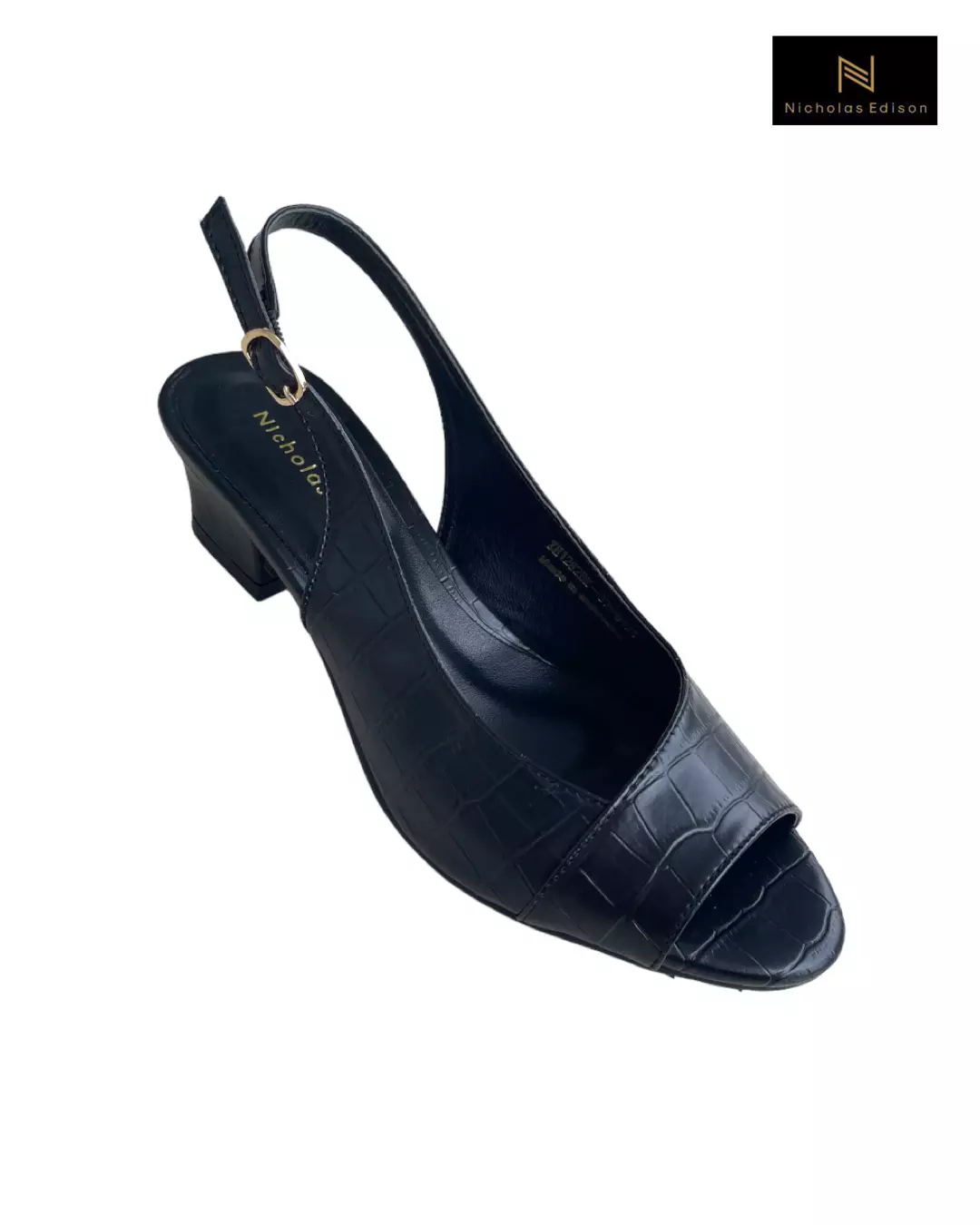 Nicholas Edison Heel Tara Black