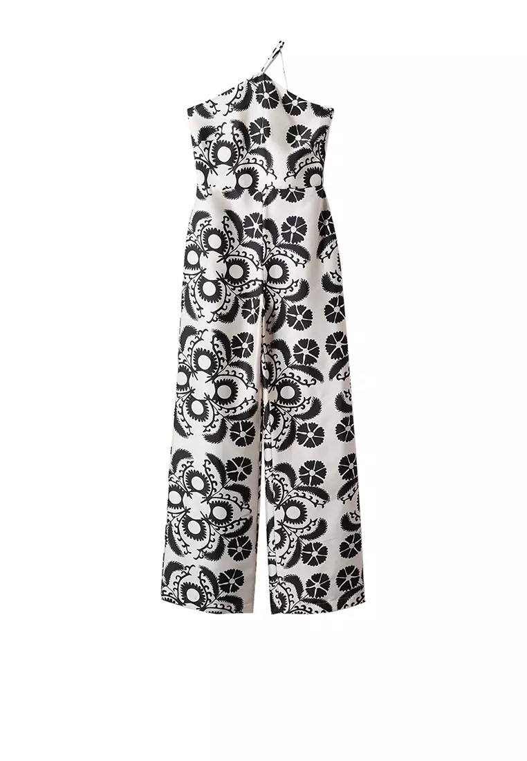 Open Back Halter Jumpsuit