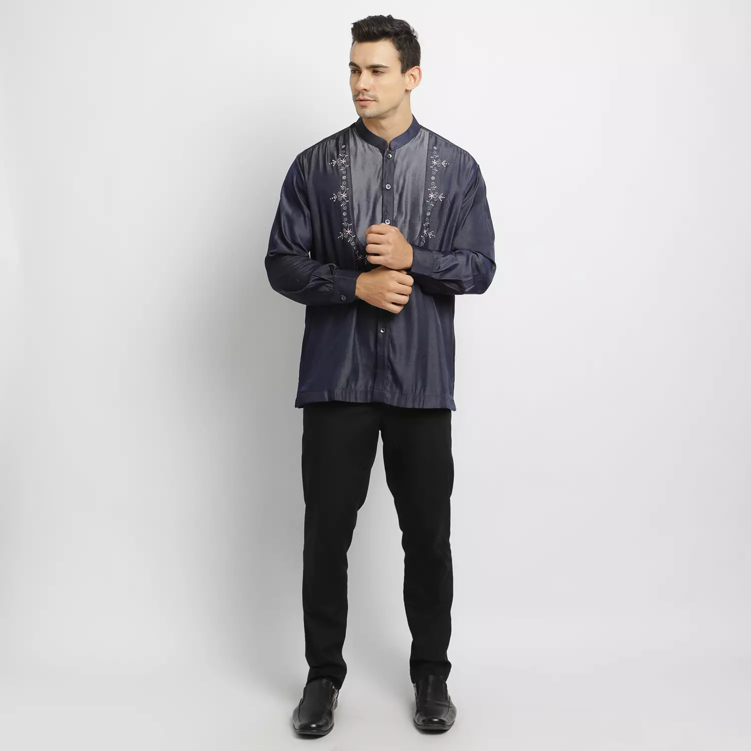 Baju Koko Denim KK Desta Denim