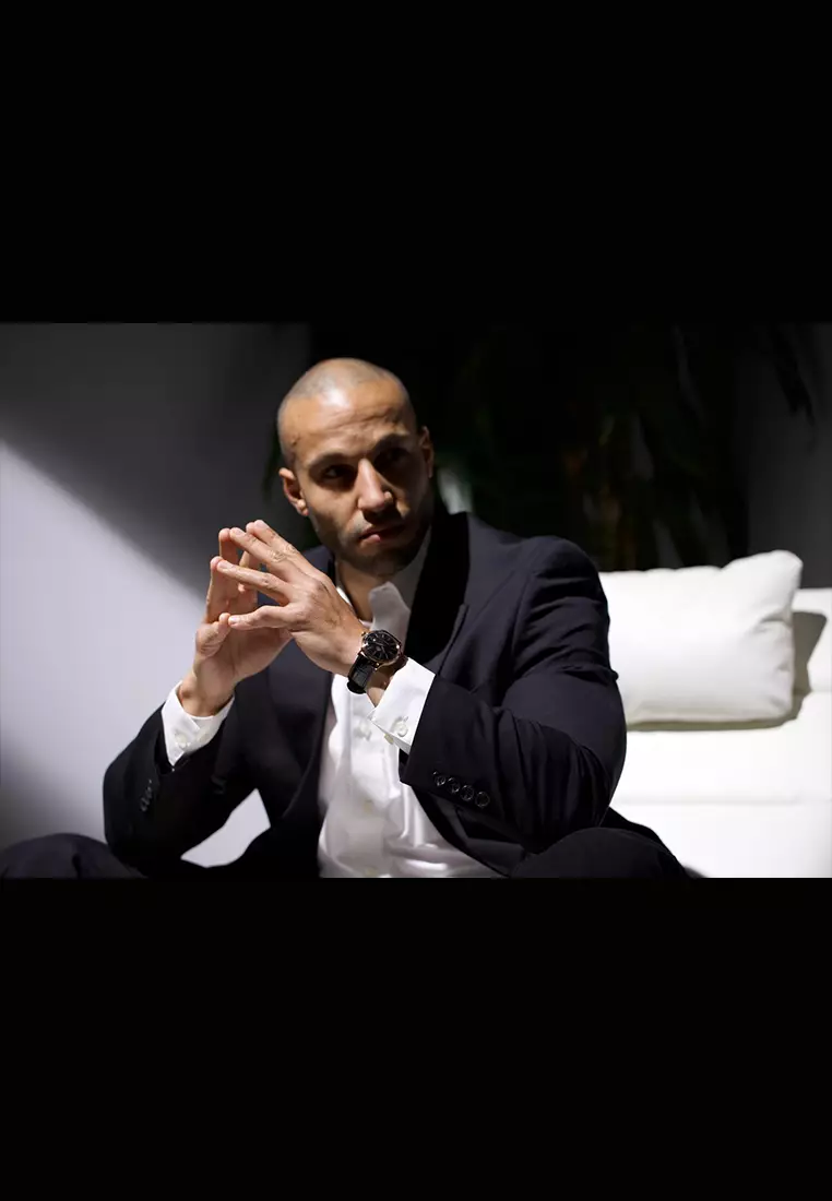 Orient Bambino Automatic - Jam Tangan Analog Pria - Rosegold - Black Leather Strap - FAC00001B0