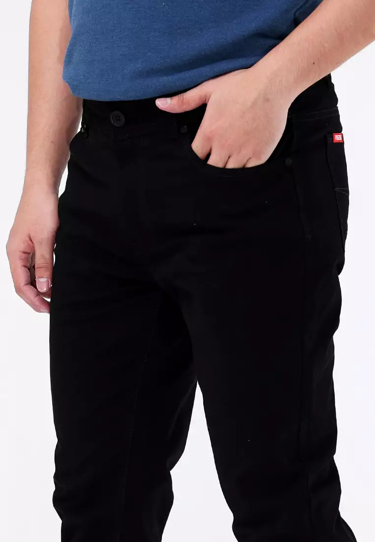 Colored Long Pants Slim Tapered Stretch