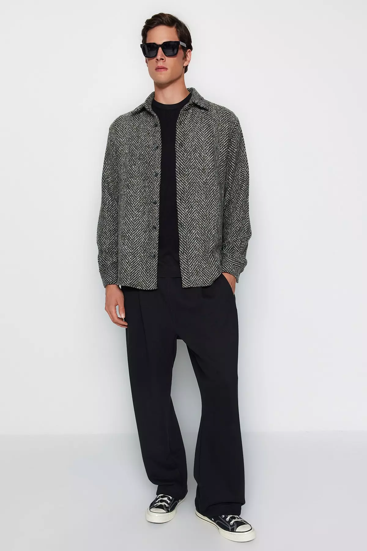 Textured Overshirt