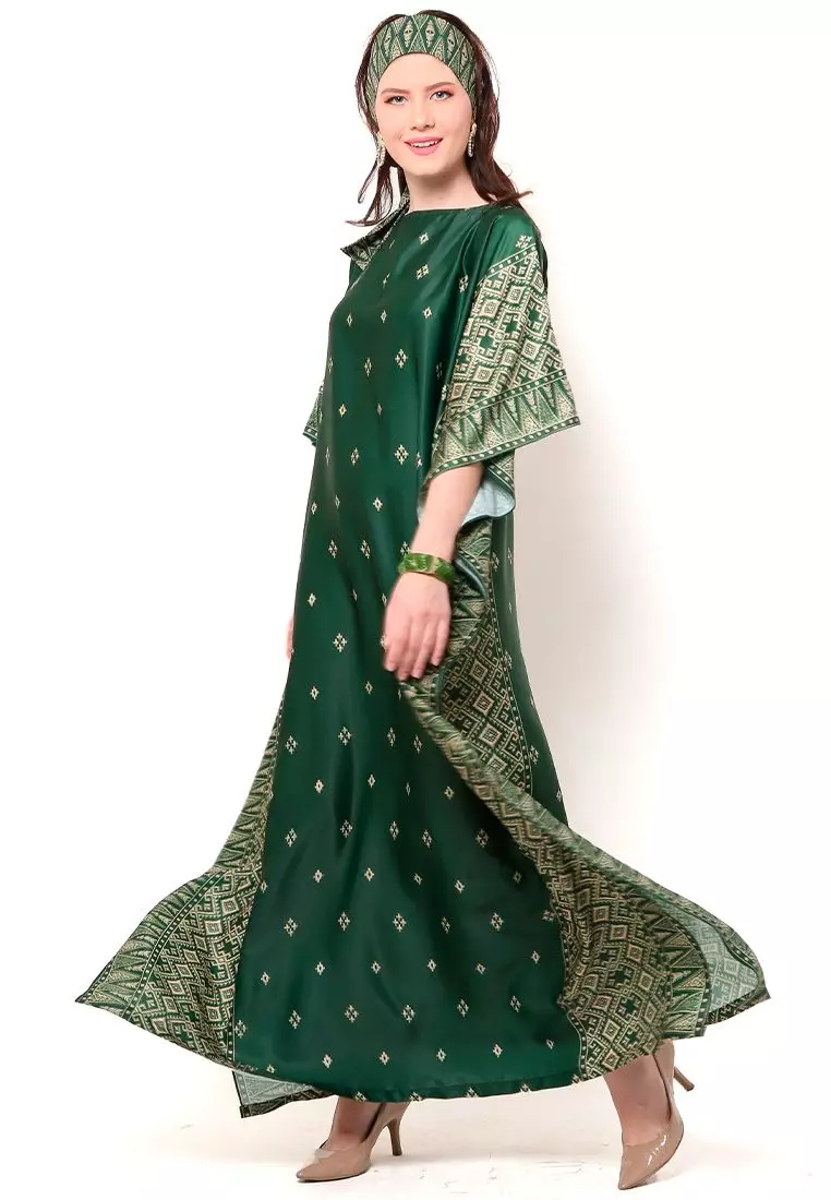 Kanzi Exclusive Short Sleeve Songket Kaftan