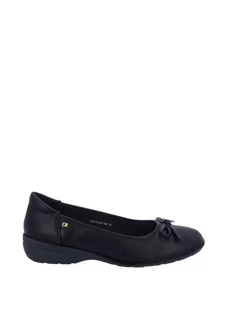 Carlo Rino Black Aria Bow Pumps