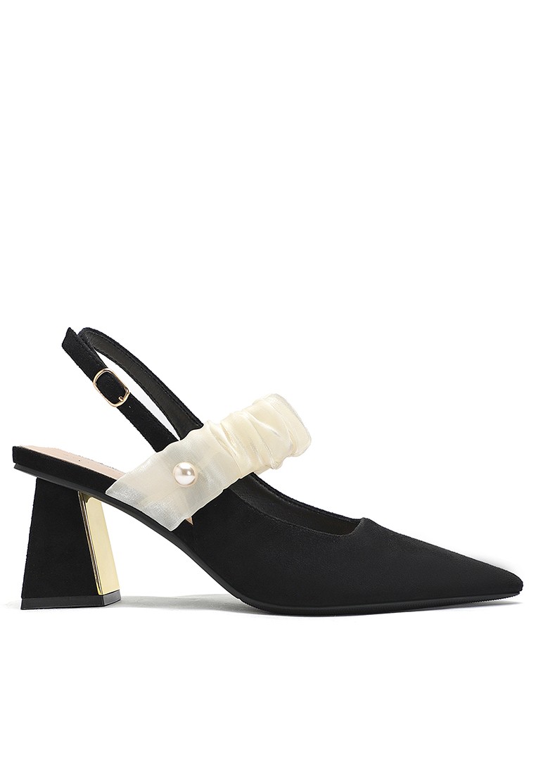 8CM Pleated Strap High Heel Sandals 1670-4