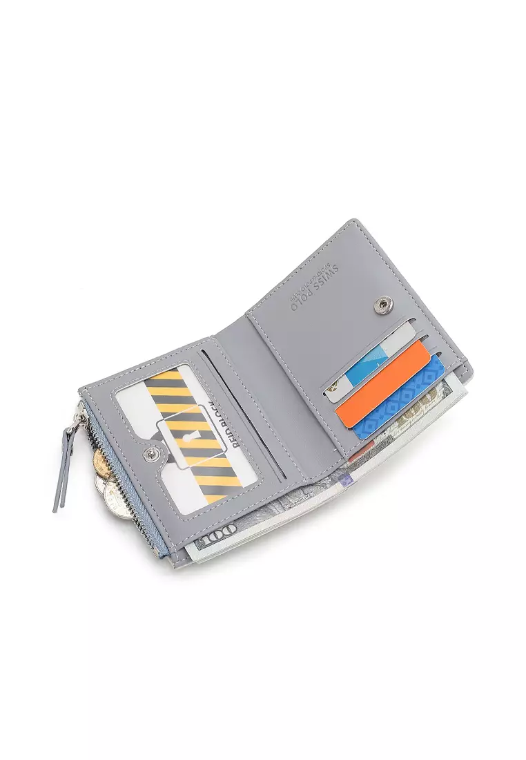 Women's Monogram RFID Blocking Wallet (RFID 錢包) - 藍色
