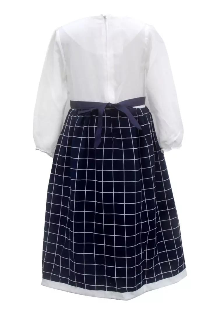 Two Mix Baju Muslim Anak Perempuan Motif Kotak -  Gamis Anak Perempuan Usia 1-12 Tahun 4146