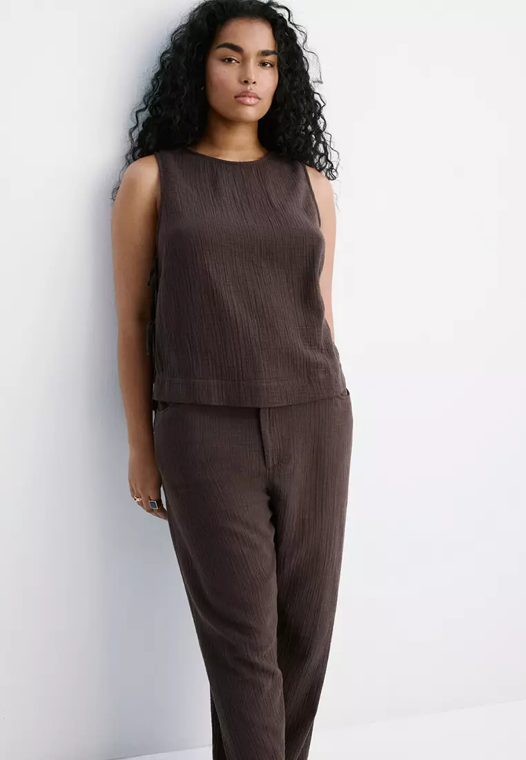 Balloon Cotton Trousers