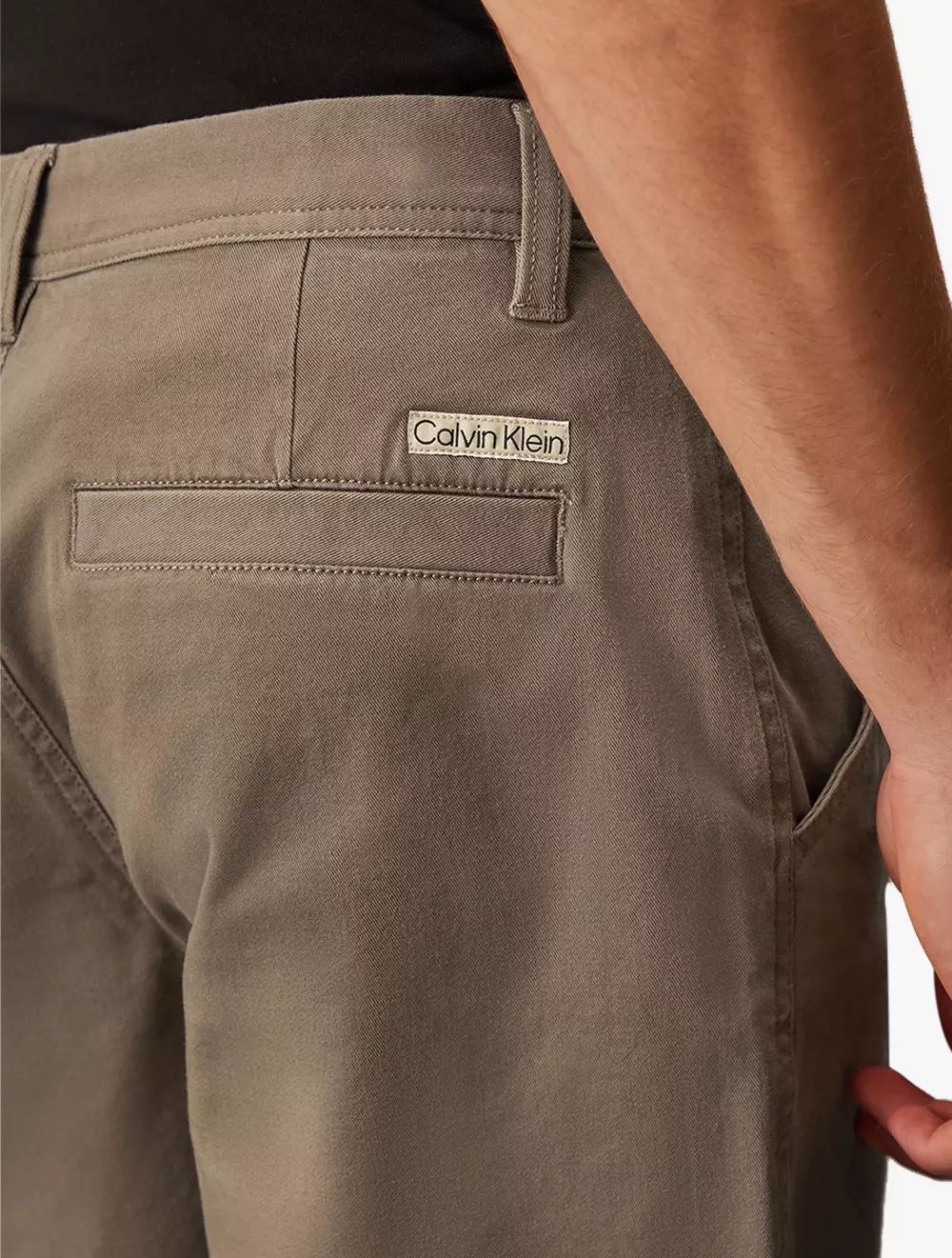 Calvin Klein Jeans - Essential Cotton Lyocell Chino Shorts - Brown - brown