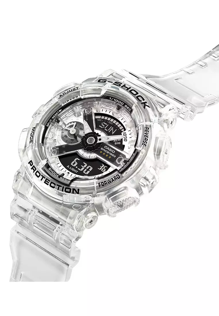 Jam Tangan Analog Digital Wanita G-Shock 40th Anniversary Clear Remix GMA-S114RX-7A Resin Band