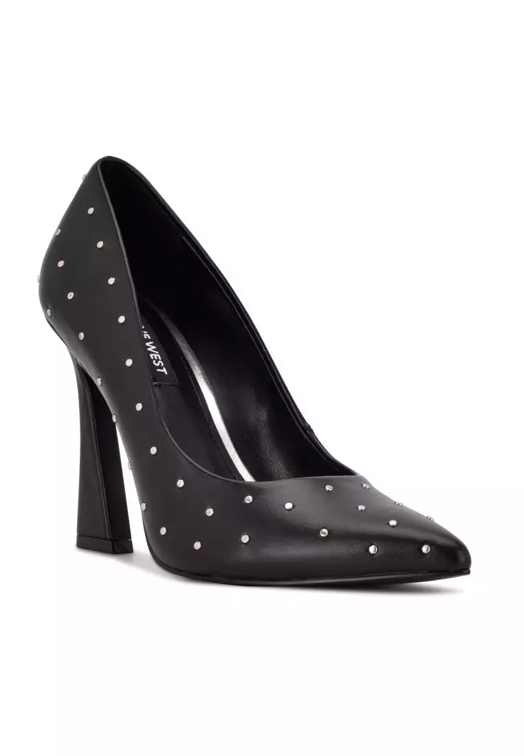 Discount on Nine West  shoes - SKU: Tenry3 Embellished Pointed Toe Pumps Black