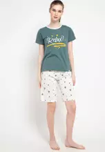 Botanical Green Offwhite