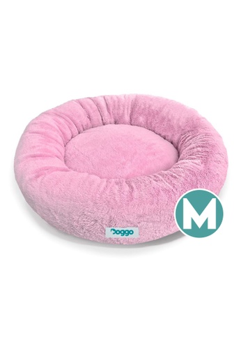 BLADE pink Doggo Relaxing Bed Pink (Medium) Round Fur Bed Machine Washable F7EB5ESB99AE3BGS_1