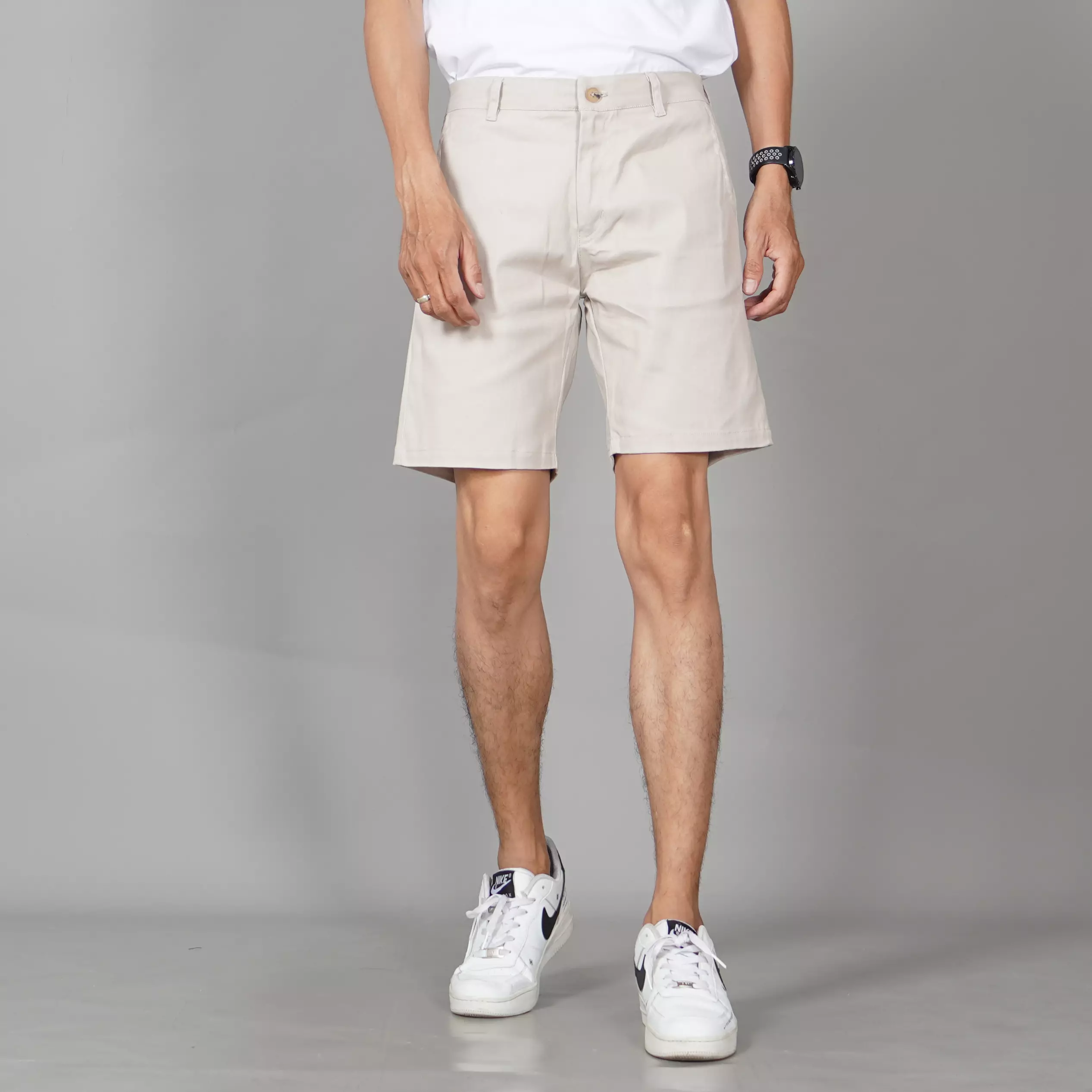  FREDY Celana Chino Pria Chinos Pria Celana Chino Pendek Pria - KREM