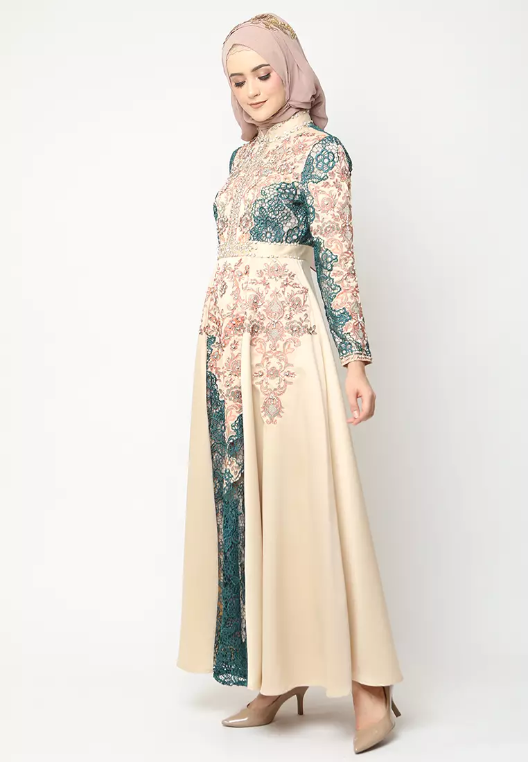 Bibiq Gamis Brokat Satin