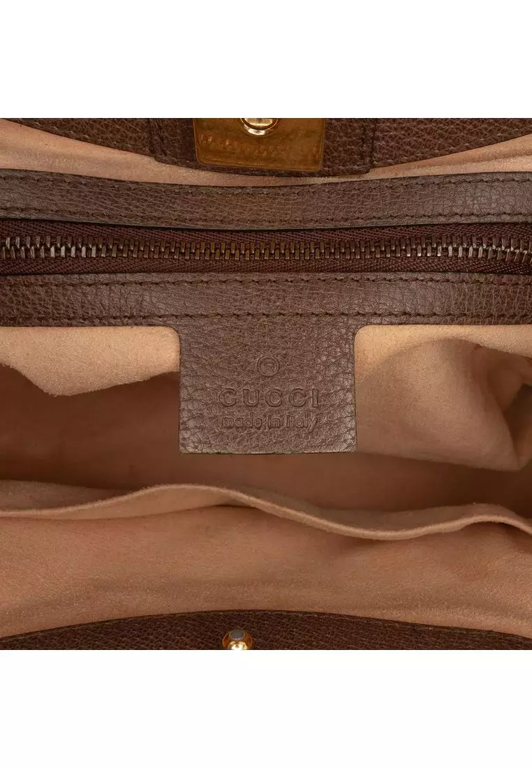 Pre-Loved Gucci Medium Calfskin Linea Totem Satchel