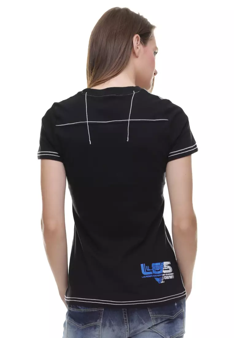 LGS - Regular Fit - Kaos Wanita - Ladies Logo - Hitam - LTS.555.T846M.018.C