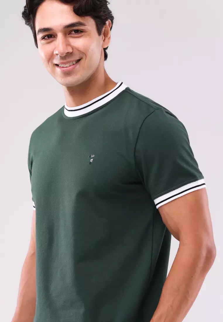 Round Neck Pique Short Sleeve