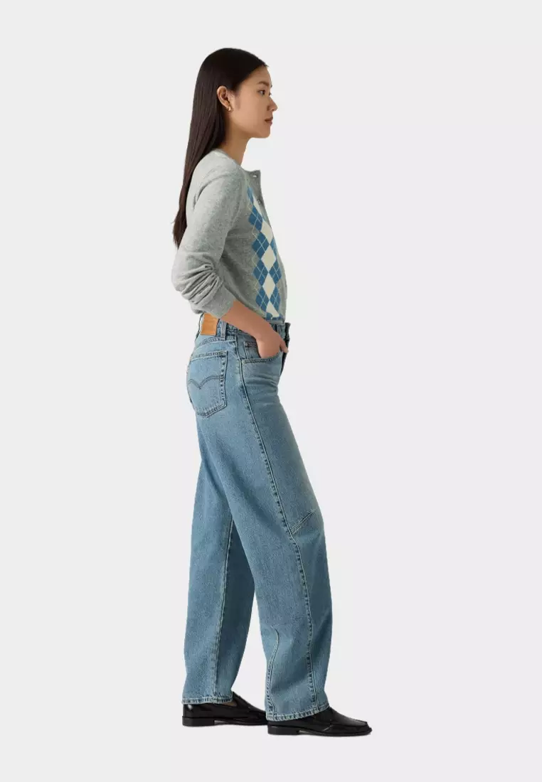 Women's Baggy Dad Barrel Jeans 0039A-0002