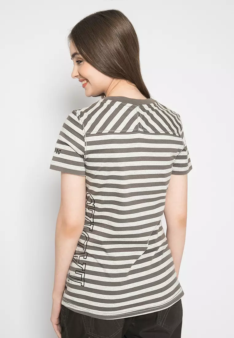 LGS - Kaos Wanita - Lengan Pendek - Warna Coklat LLTS.520.T652M.034.7C