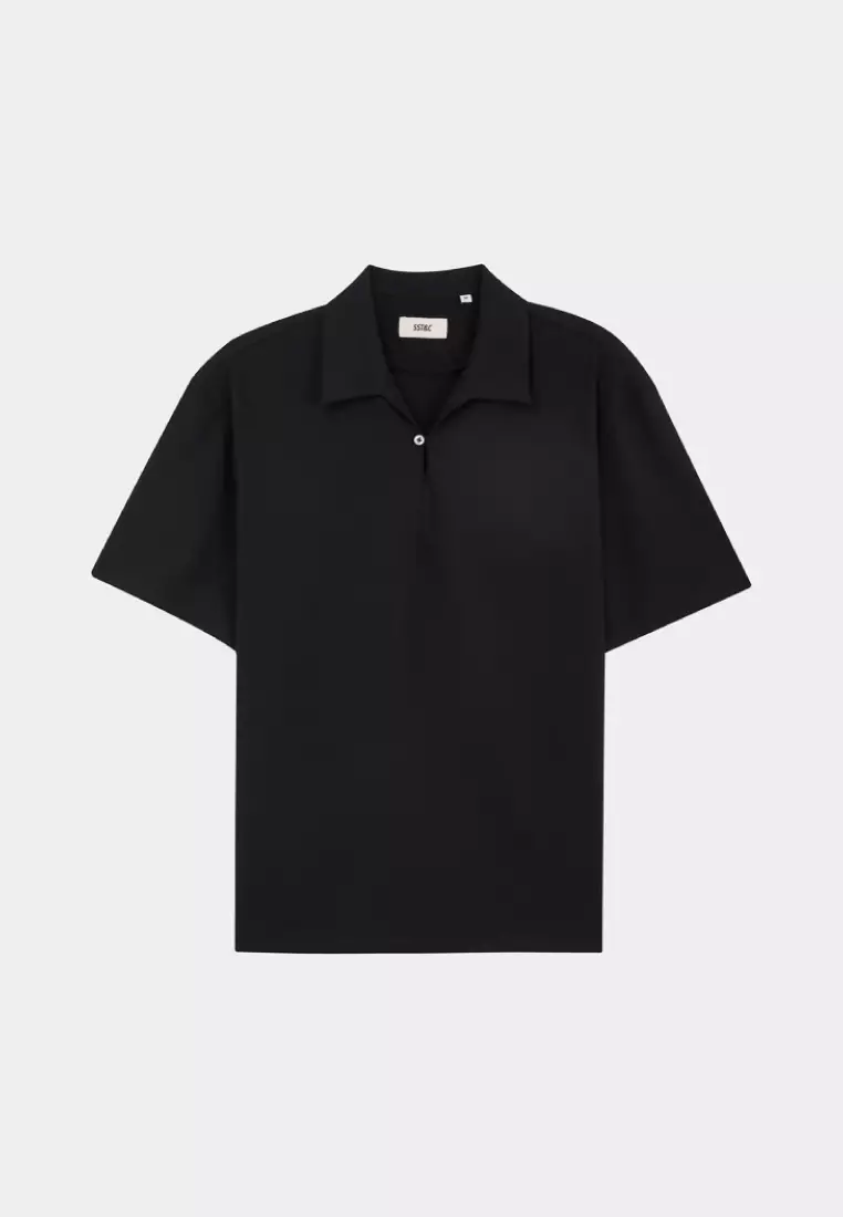 Black Loop Fastening Shirt