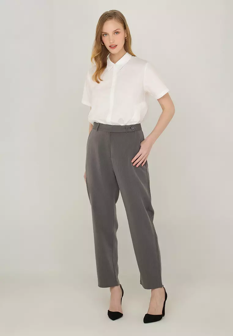 Allona Relaxed-Fit Pants with Pocket Detail