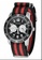 EGLANTINE silver EGLANTINE® Terrenz Unisex Steel Quartz Watch Black Dial on Black/Red NATO Strap 4FDADACE4A393DGS_1