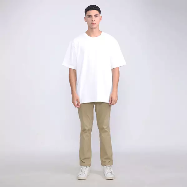 FACILITY - Kaos Oversize Rib Heavy Weight Tee Jace - White