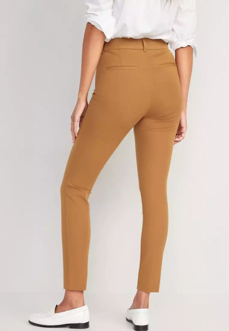 High-Waisted Never-Fade Pixie Skinny Ankle Pants For Women